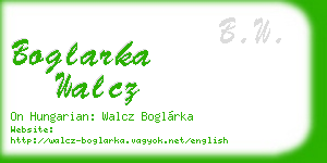boglarka walcz business card
